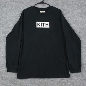 Kith Sweatshirt Men Large Classic Box Logo Tee shirt Crewneck Luxury Streetwear